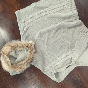 Osh kosh bgosh girls fur lined hooded sweater